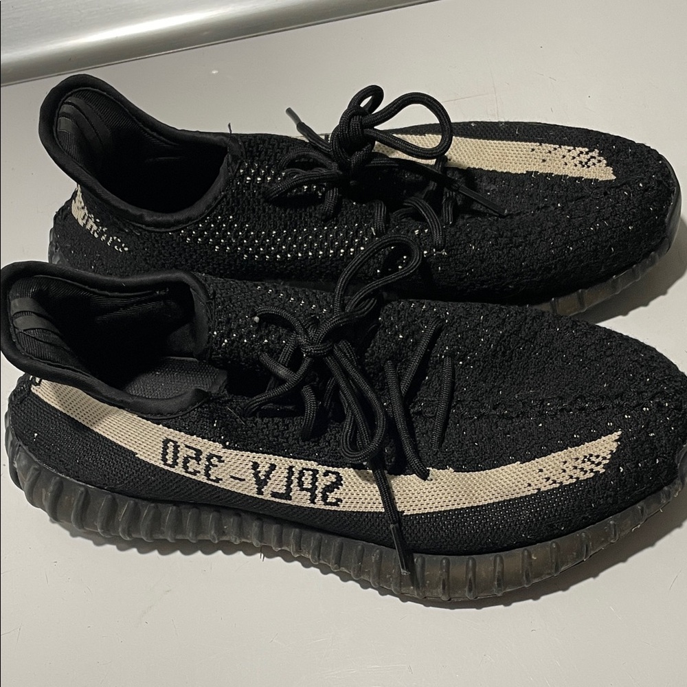 adidas Black and Cream Athletic Shoes